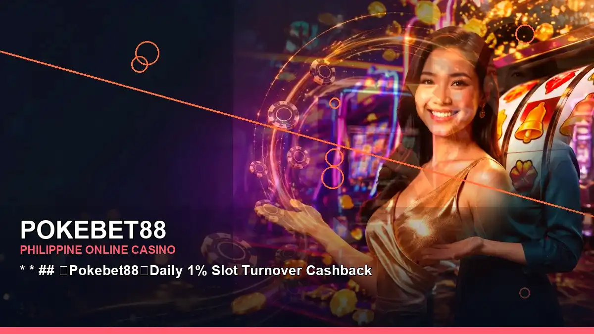 POKEBET88 reels casino bonus games featuring an adult Filipina casino host with a right-framed composition