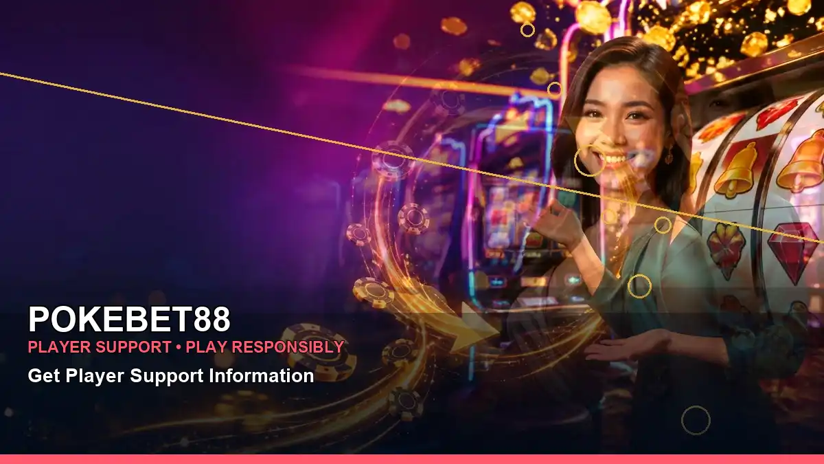 POKEBET88 luxury online slot games featuring an adult Filipina casino host with a wide-action composition